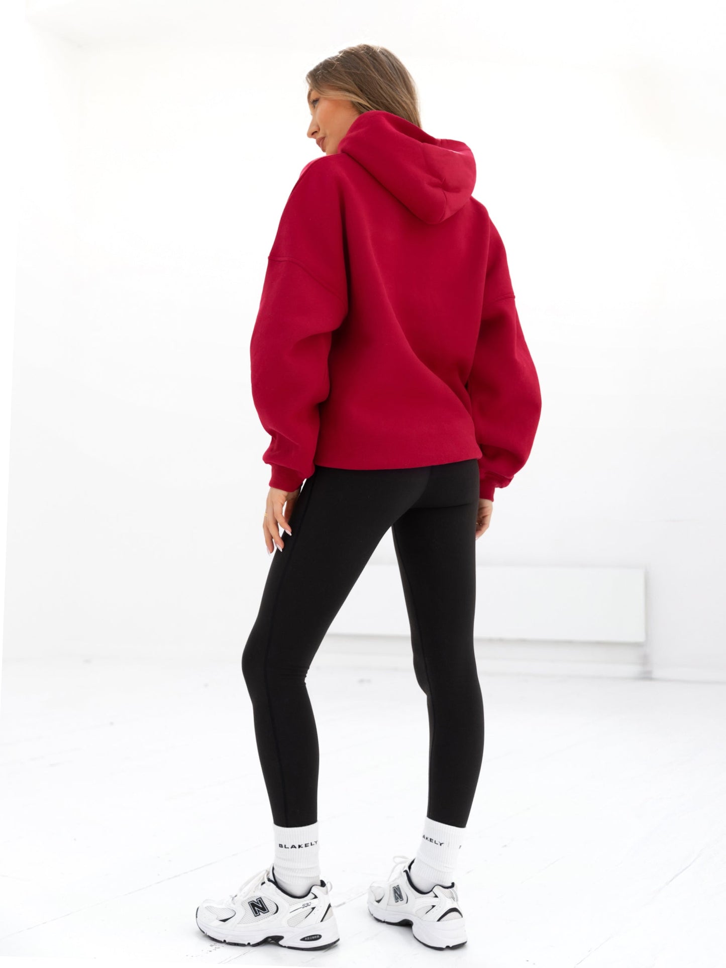 Melrose Oversized Hoodie - Cherry Red