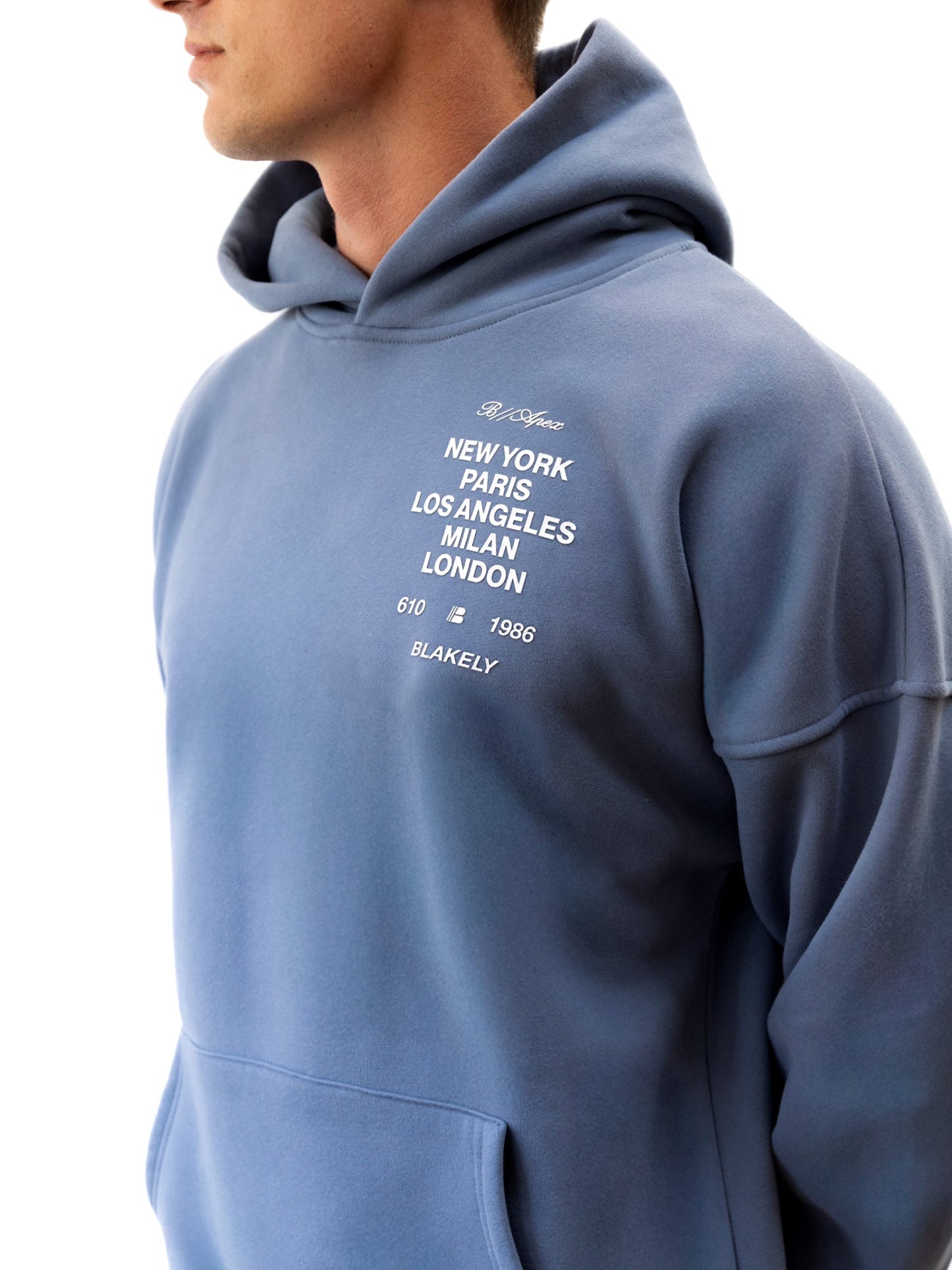 Apex 610 Relaxed Hoodie - Dusty Blue