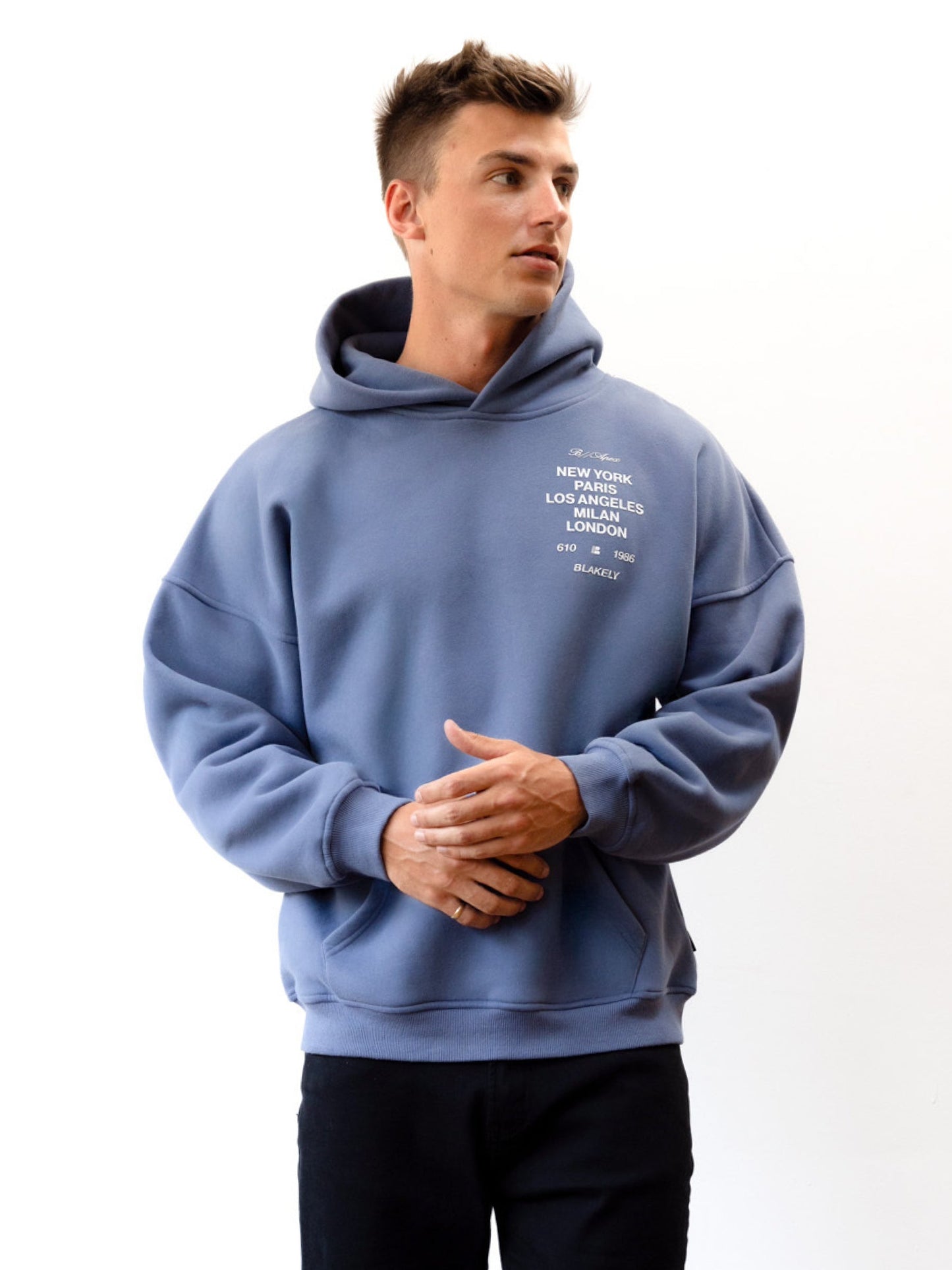 Apex 610 Relaxed Hoodie - Dusty Blue