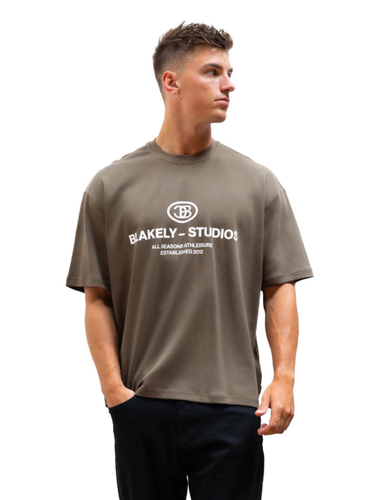 Mercer Unfitted T-Shirt - Khaki Brown