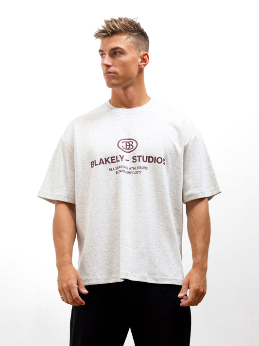 Mercer Unfitted T-Shirt - Marl White