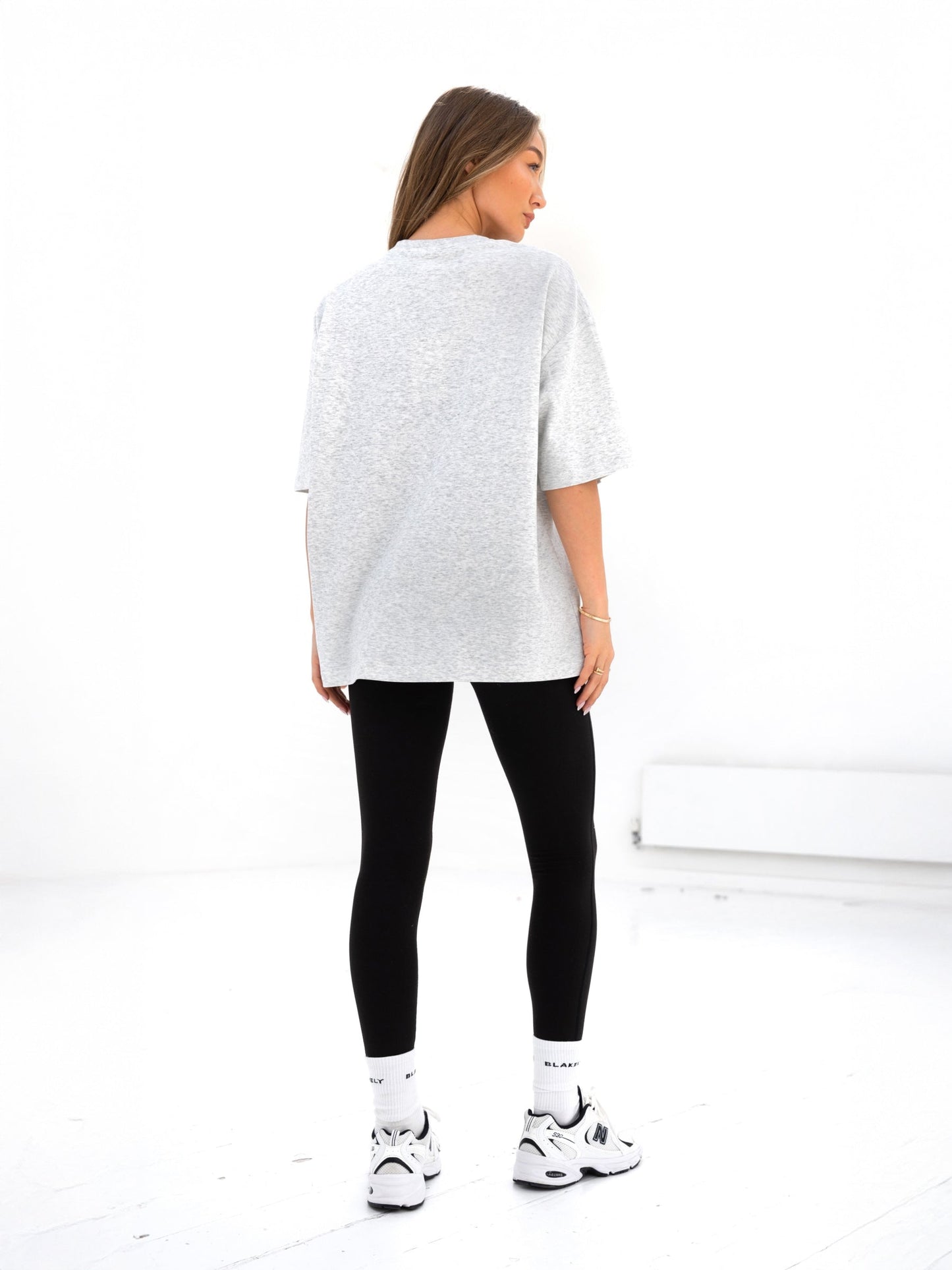Madison Ultra Oversized T-Shirt - Marl White