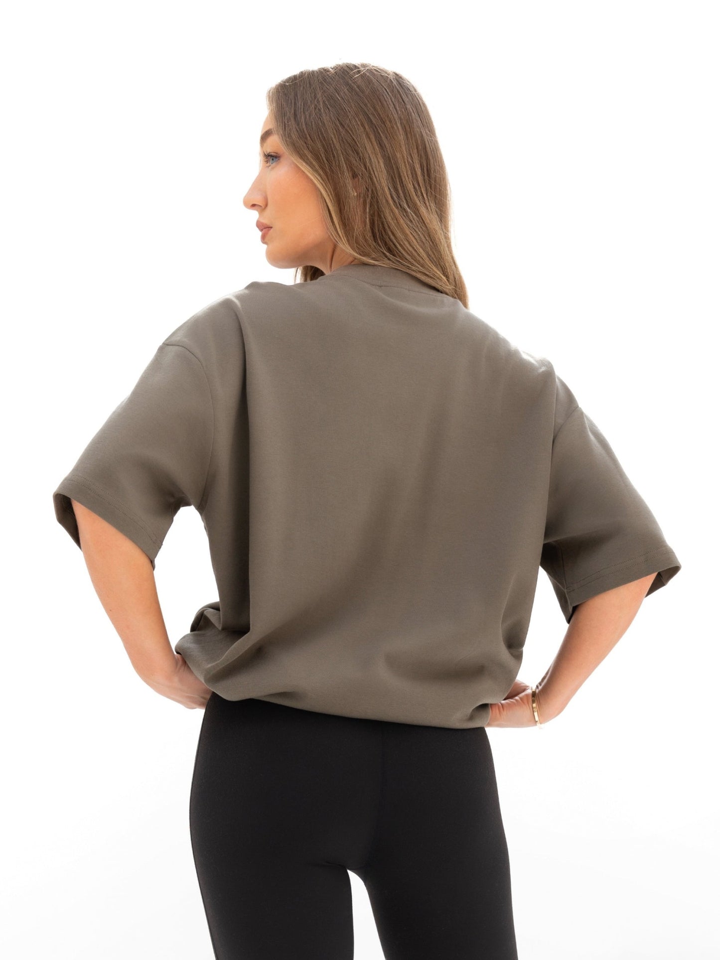 Madison Ultra Oversized T-Shirt - Khaki Brown