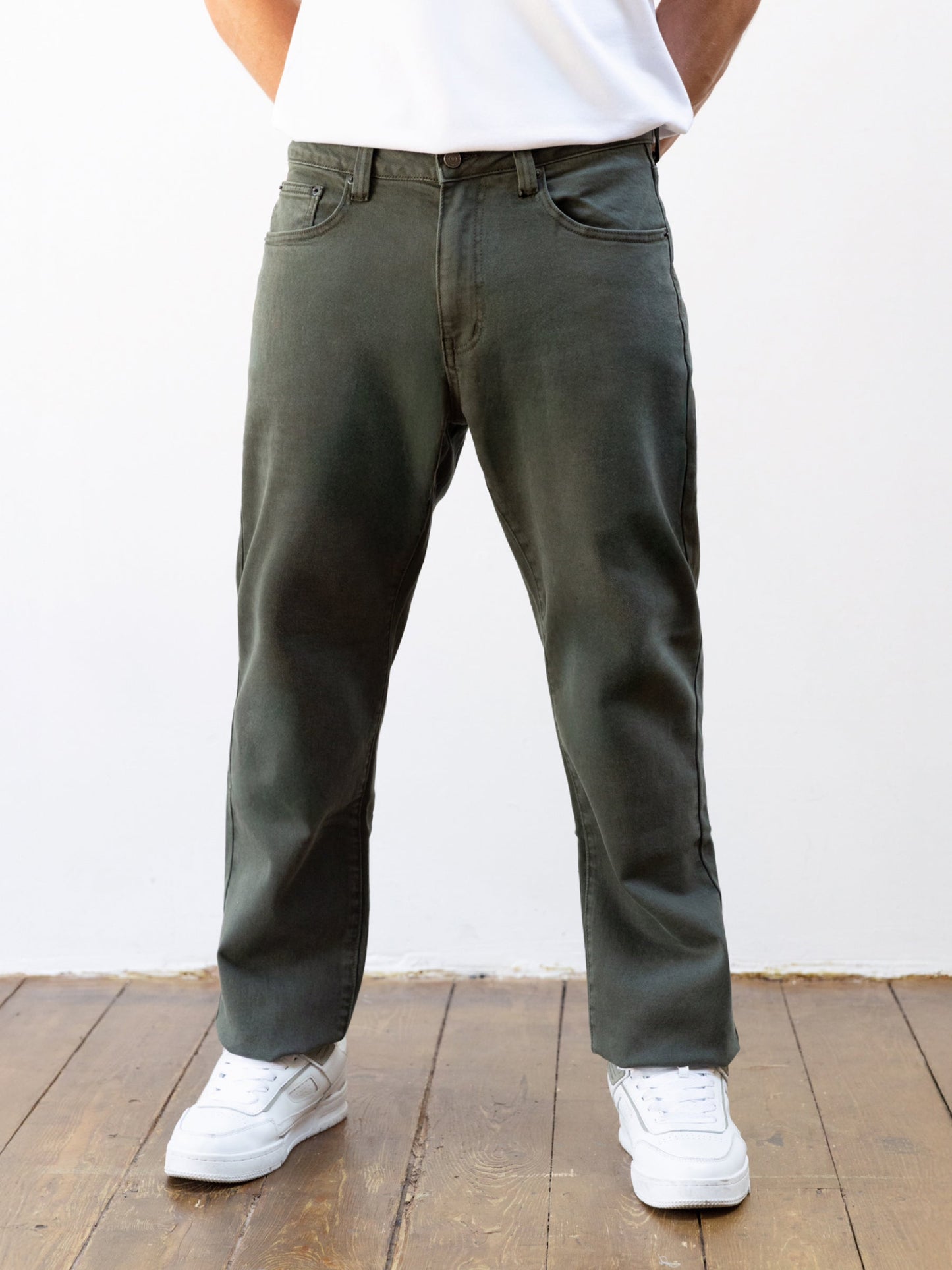 Vol.15 Loose Fitting Jeans - Khaki