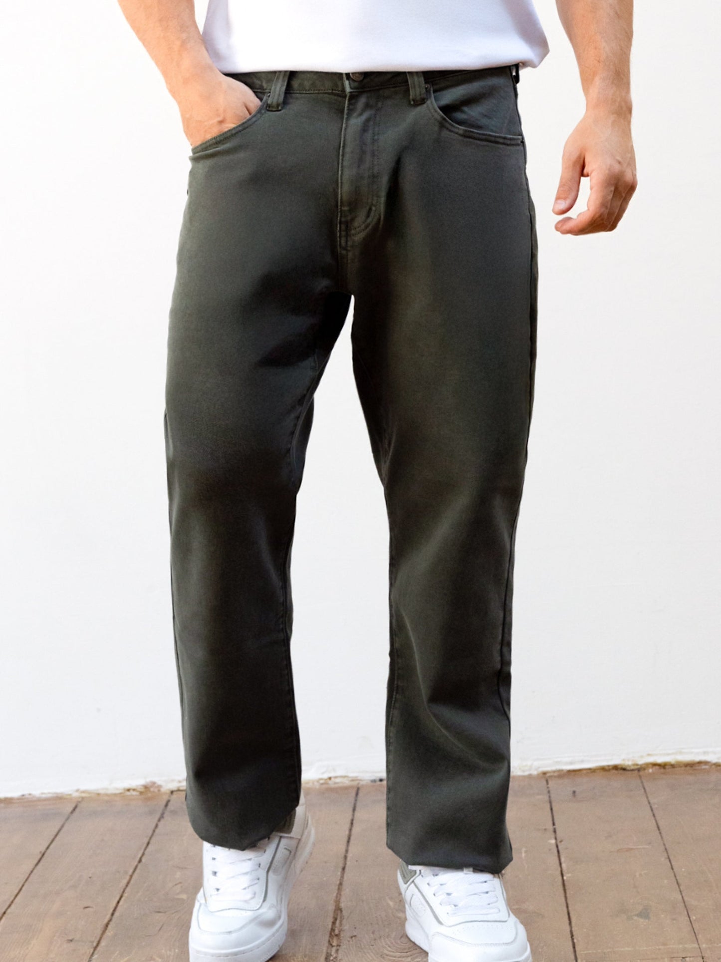 Vol.15 Loose Fitting Jeans - Khaki