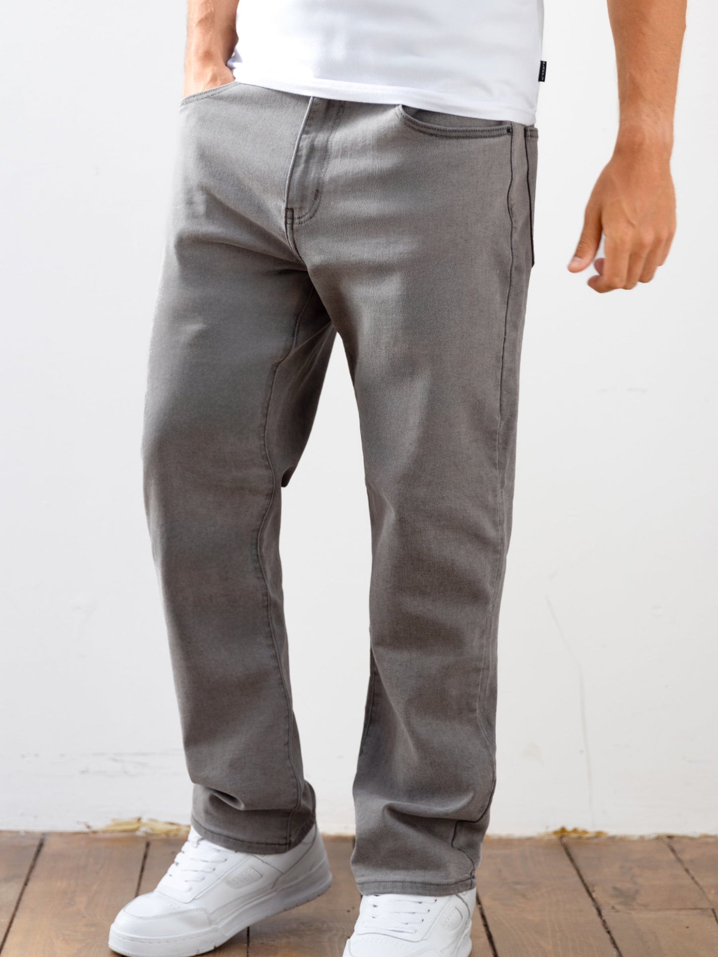 Vol.15 Loose Fitting Jeans - Grey