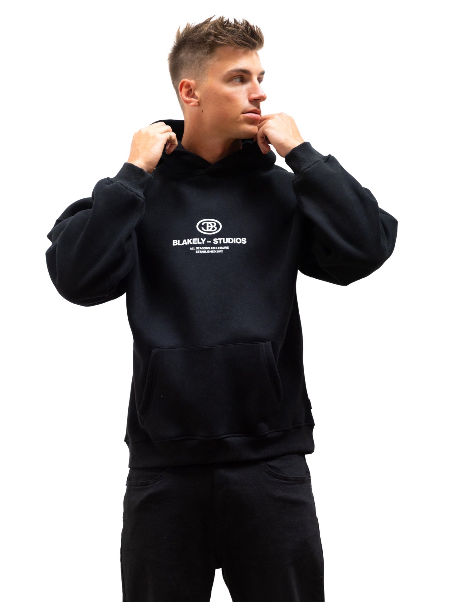 Mercer Relaxed Hoodie - Black