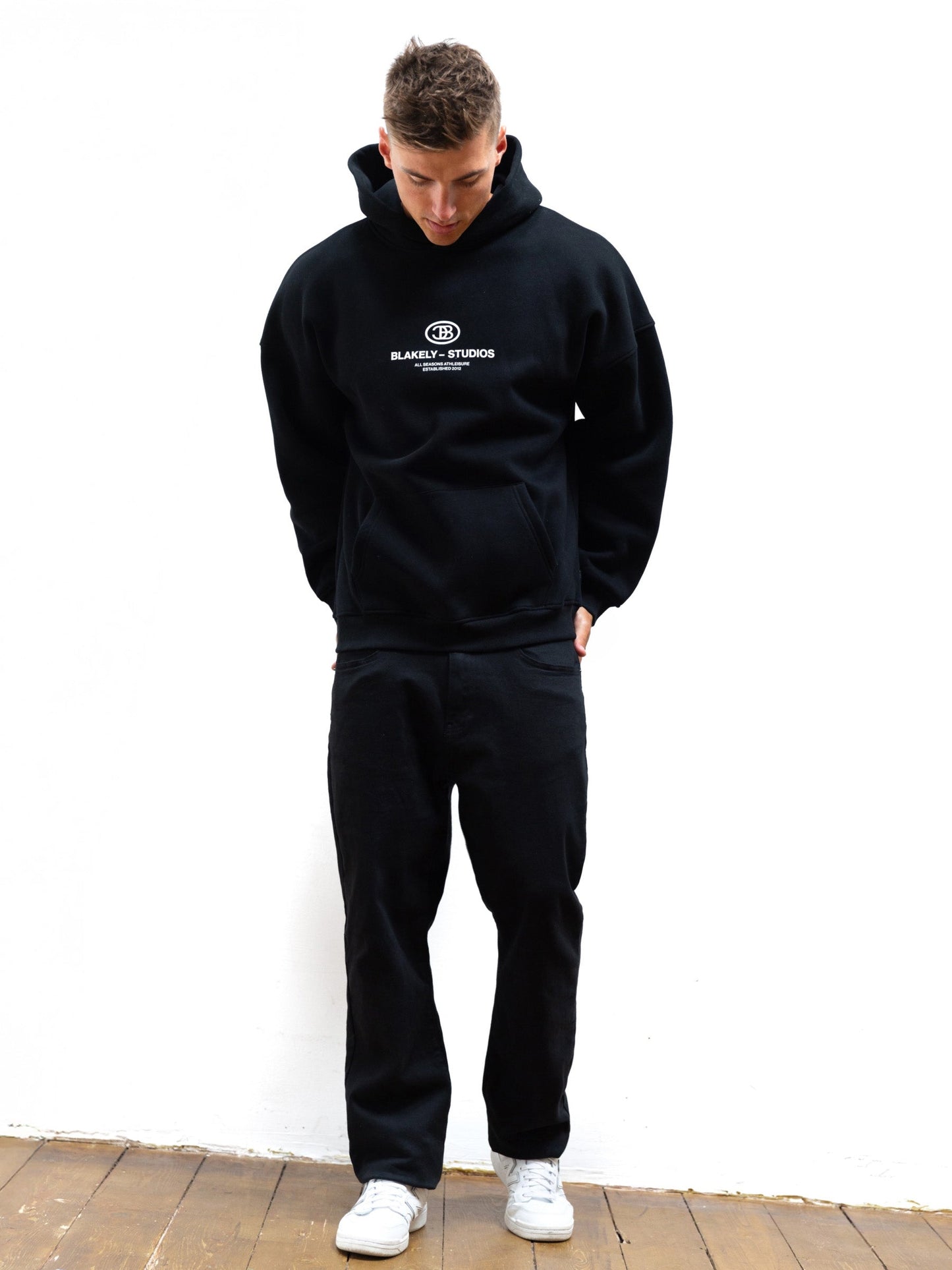 Mercer Relaxed Hoodie - Black