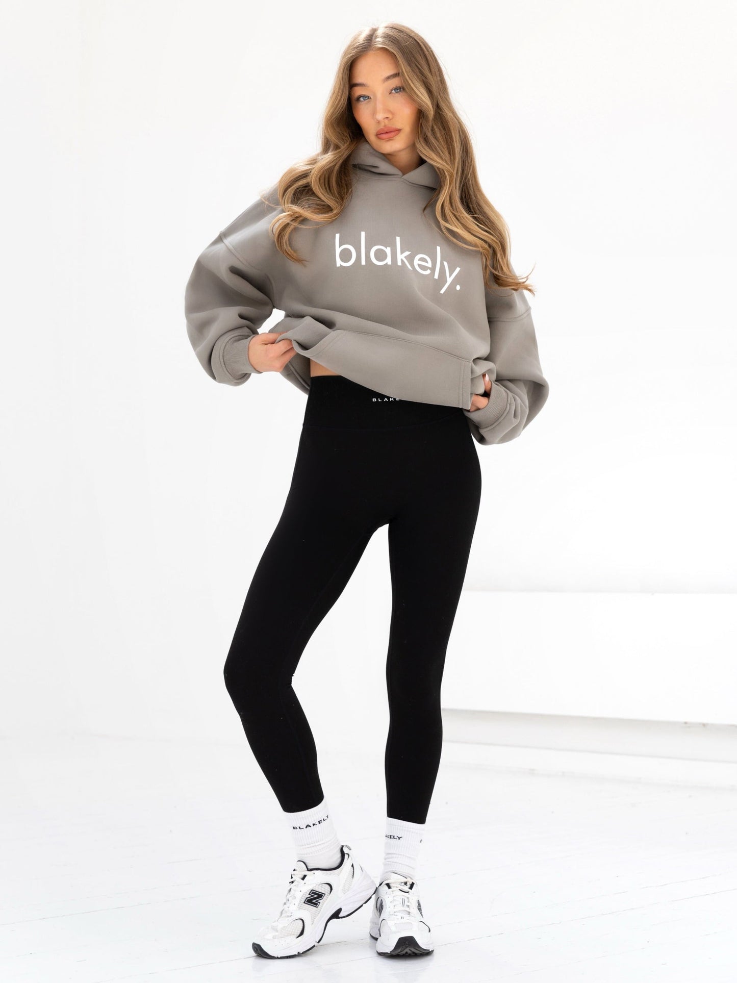 Logo Oversized Hoodie - Washed Khaki