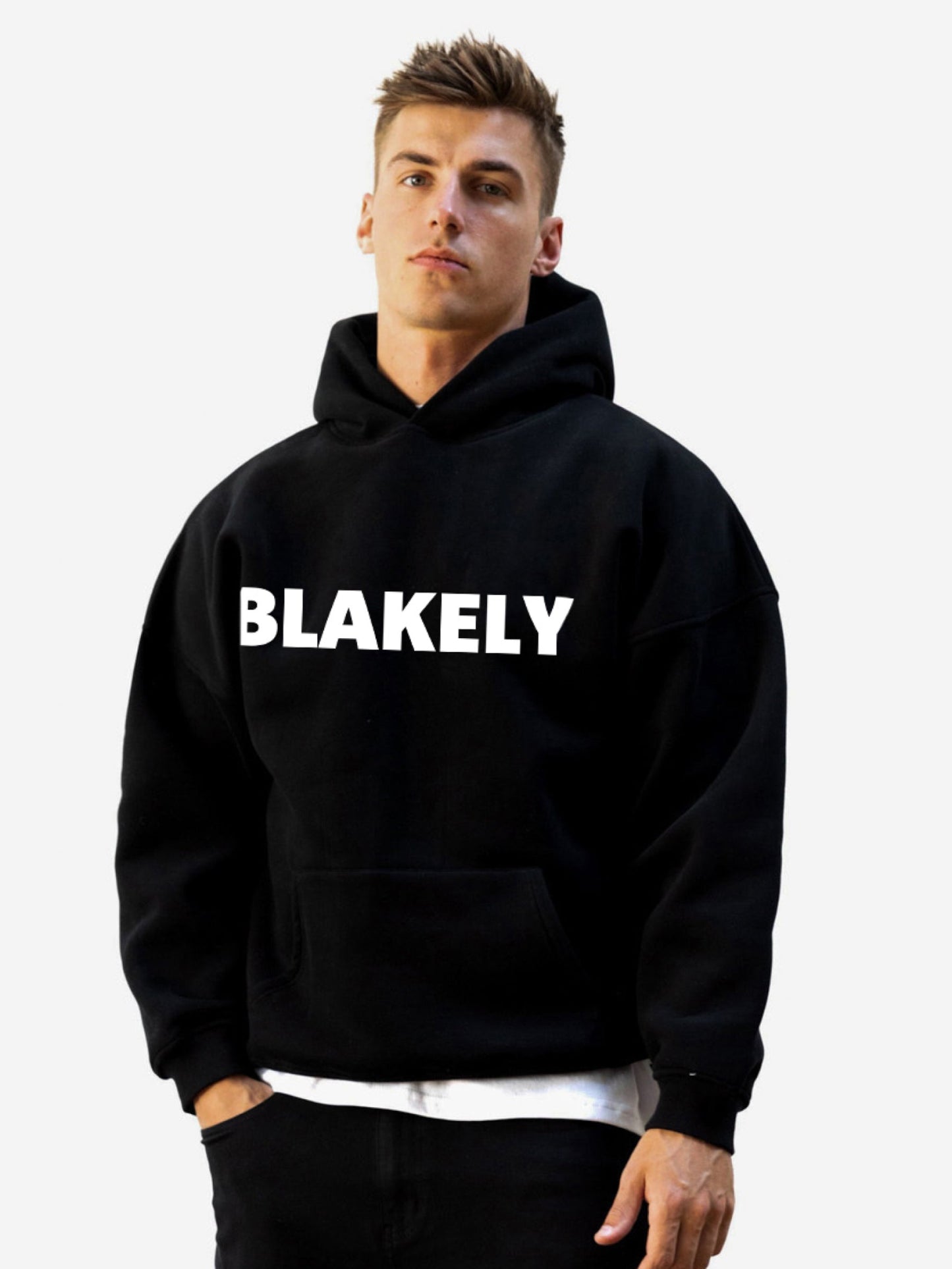 Studio Relaxed Hoodie - Black
