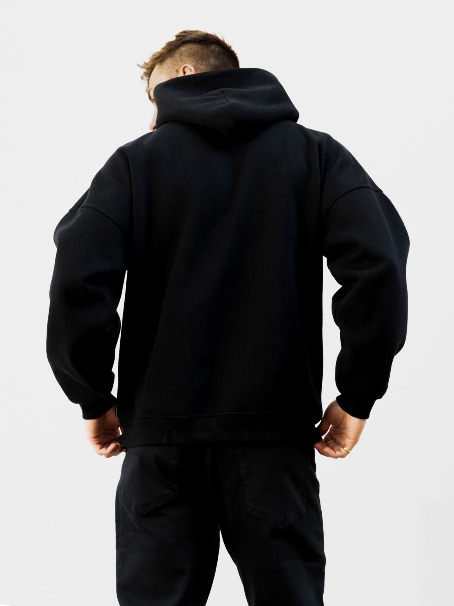 Studio Relaxed Hoodie - Tonal Black