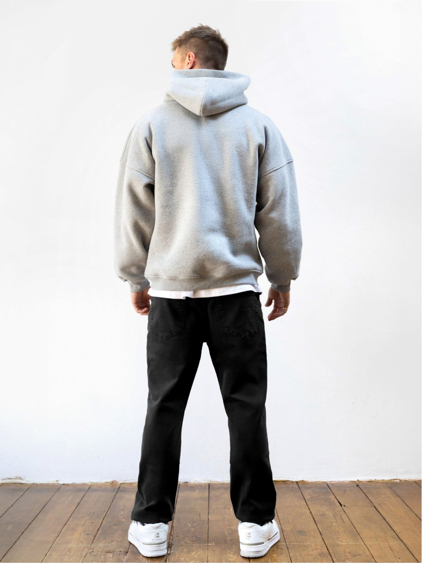 Studio Relaxed Hoodie - Marl Grey
