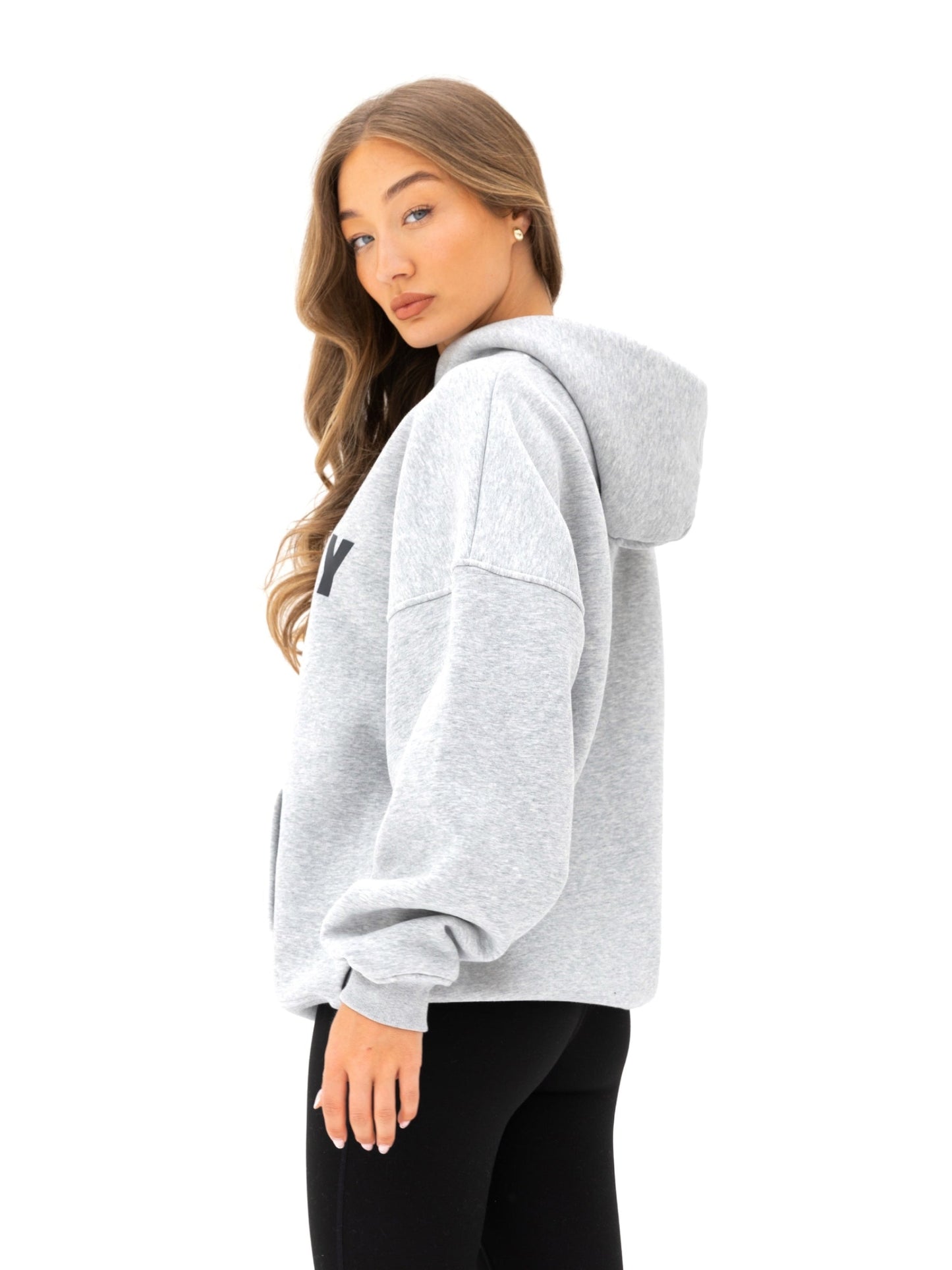 Studio Oversized Hoodie - Marl Grey