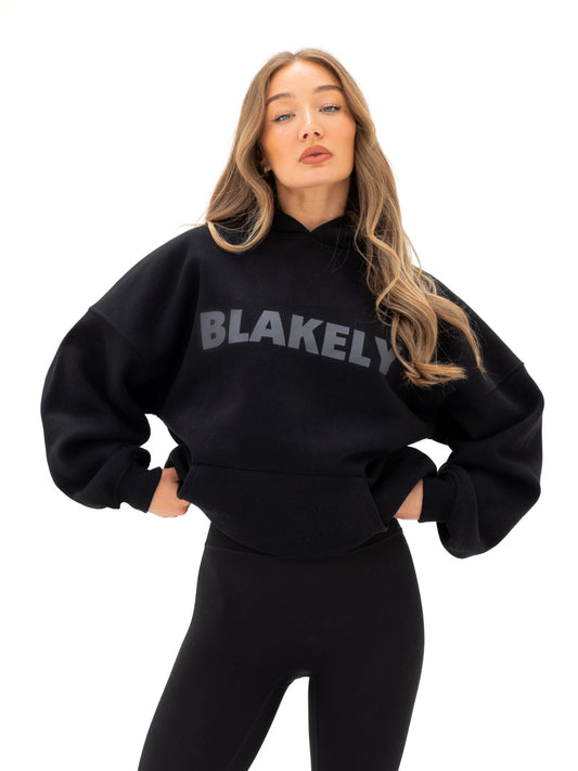 Studio Oversized Hoodie - Tonal Black