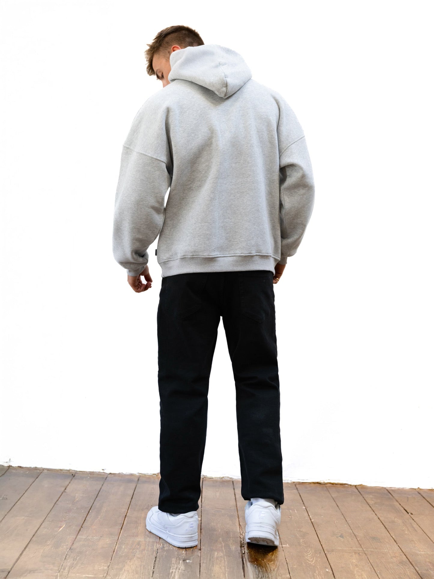 Sami Relaxed Hoodie - Marl Grey