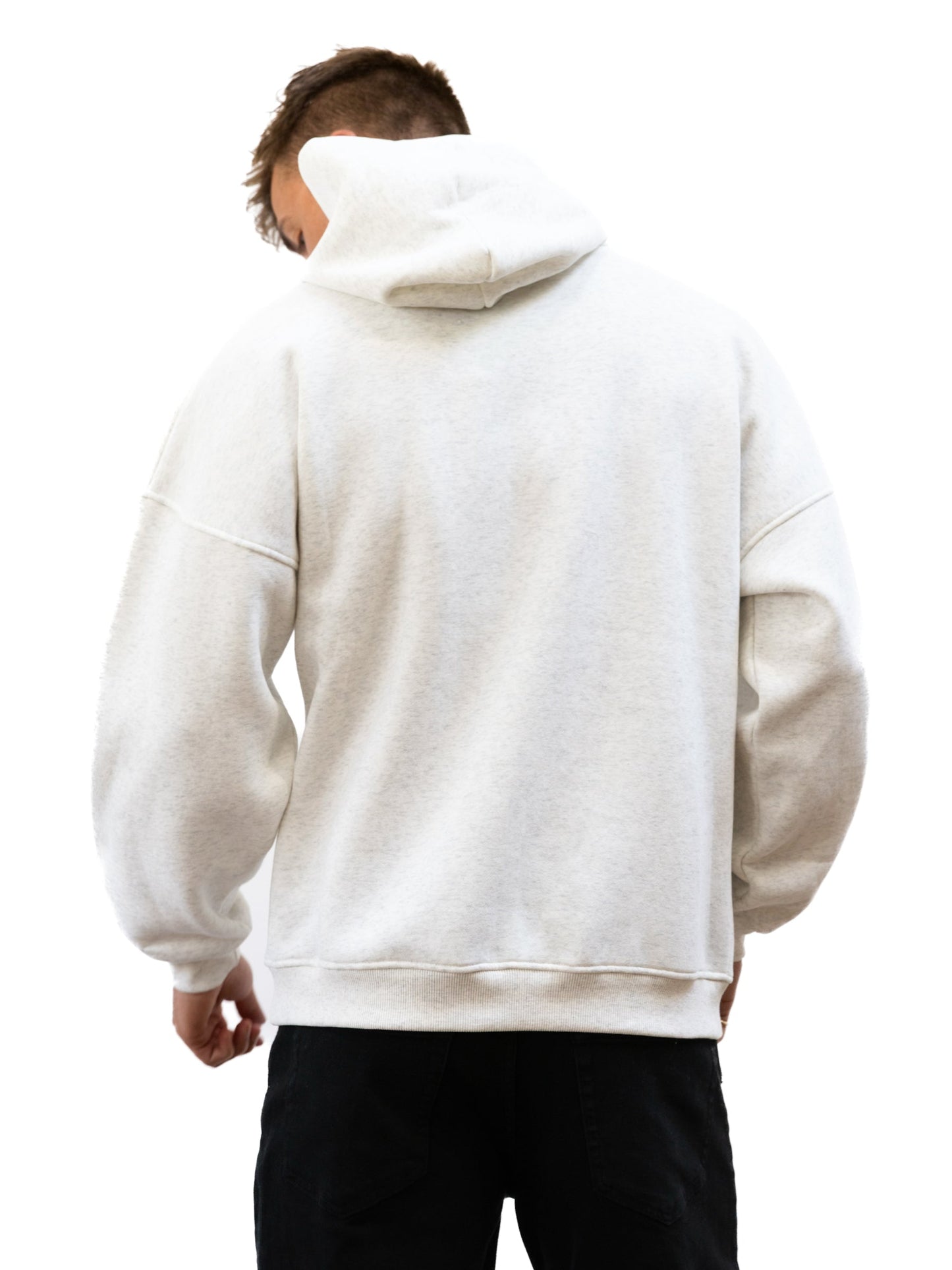 Sami Relaxed Hoodie - Marl White