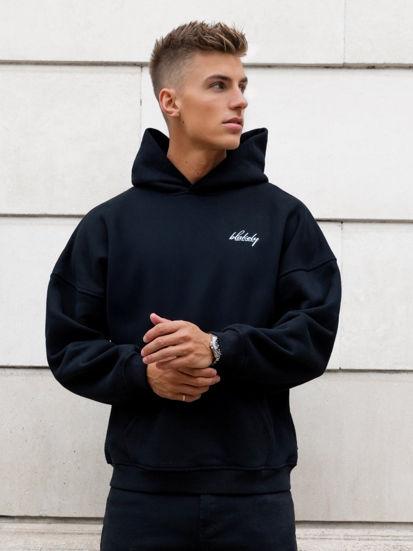 Austin Relaxed Hoodie - Black