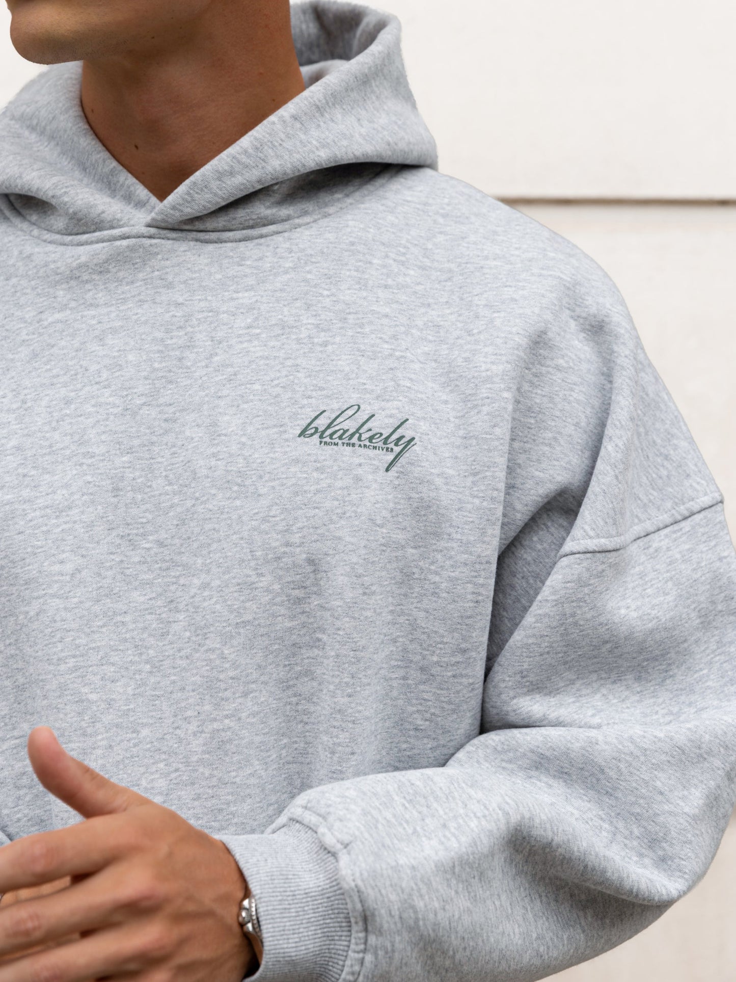 Austin Relaxed Hoodie - Marl Grey