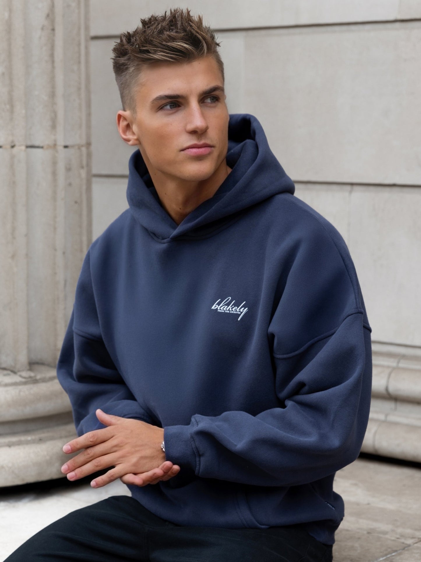 Austin Relaxed Hoodie - True Navy