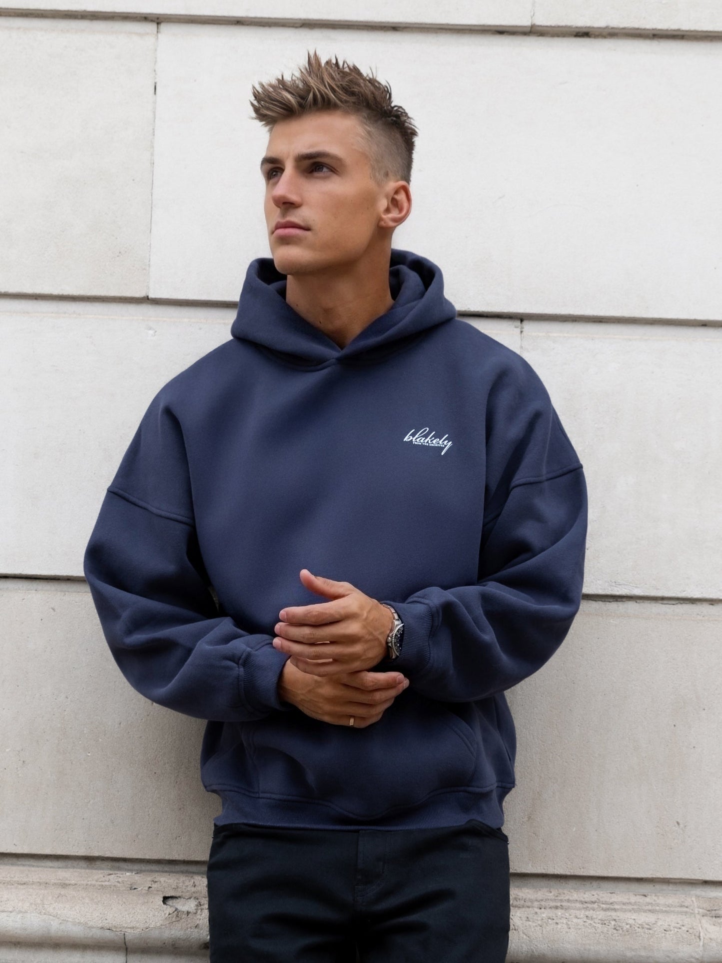 Austin Relaxed Hoodie - True Navy