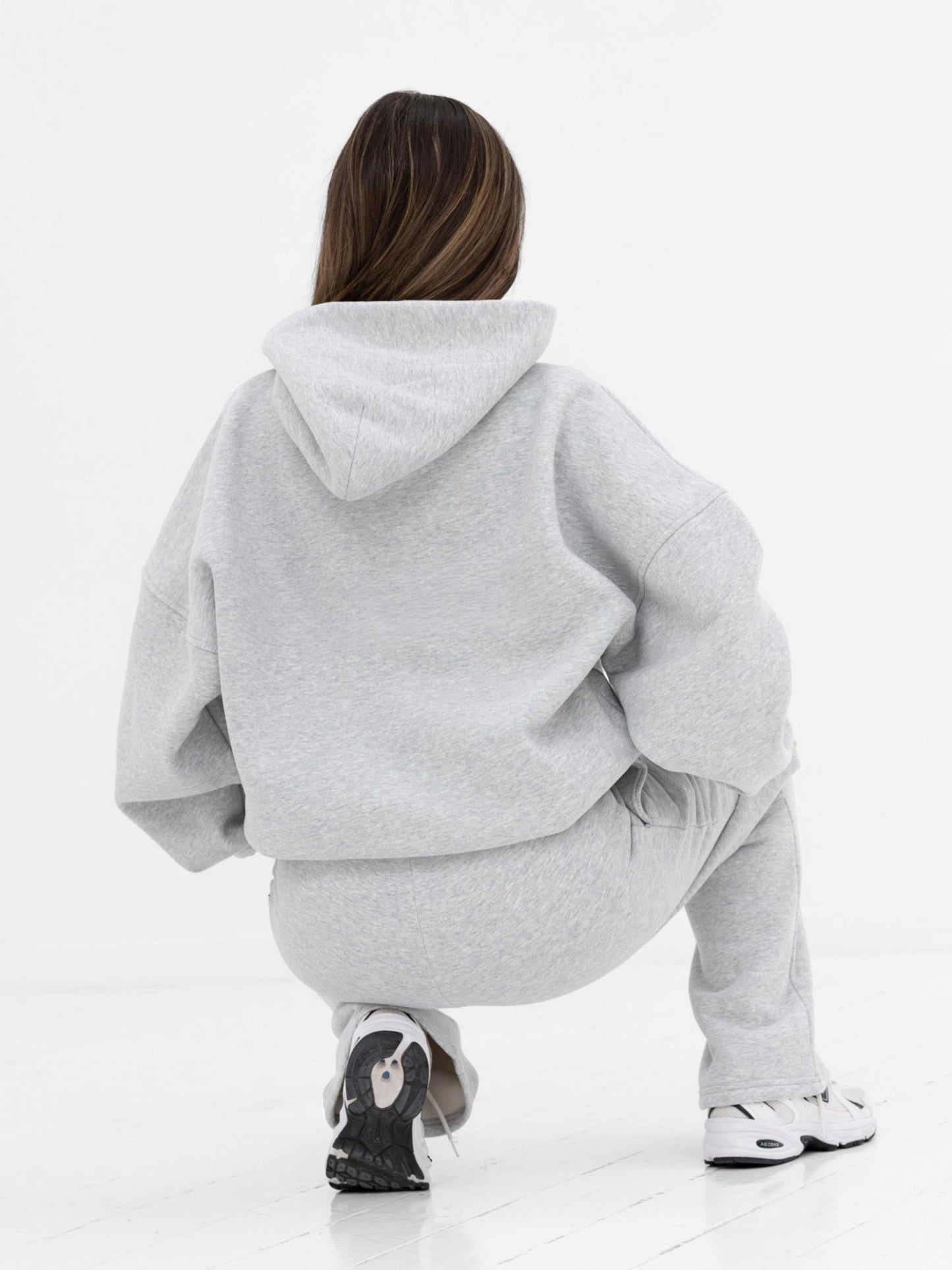 Georgia Oversized Hoodie - Marl Grey