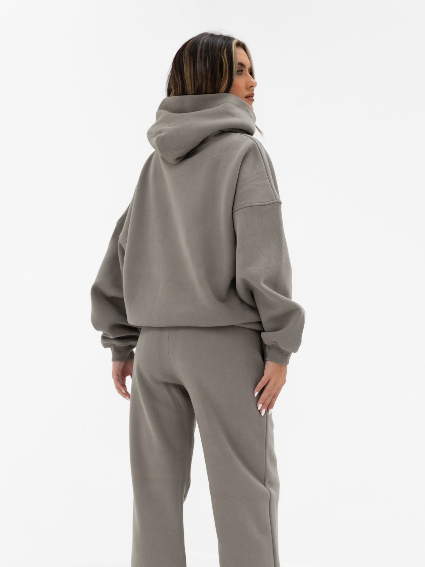 Georgia Oversized Hoodie - Safari Green