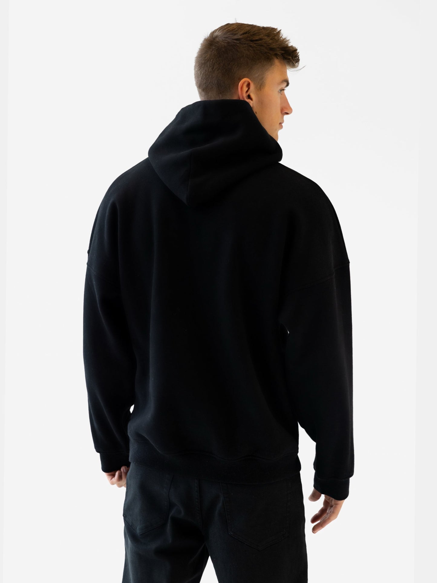Zion Relaxed Hoodie - Black