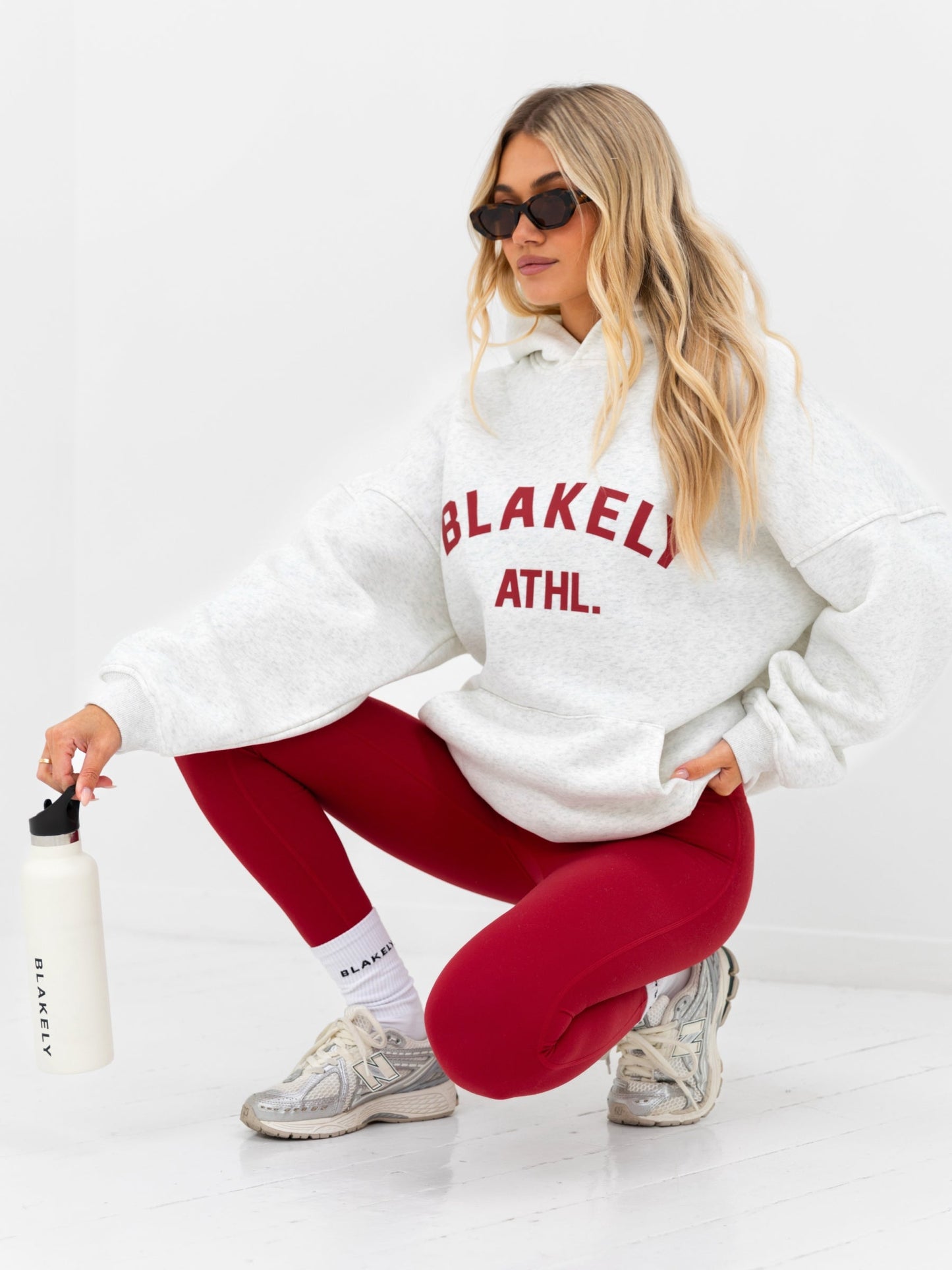 Joah Oversized Hoodie - Marl White