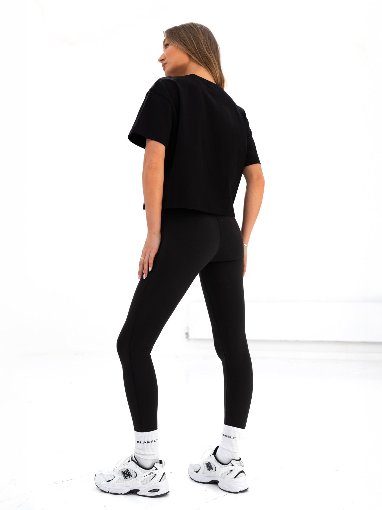 Melrose Cropped T-Shirt - Black