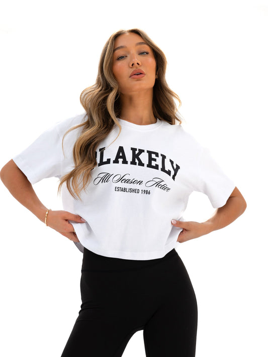 Melrose Cropped T-Shirt - White