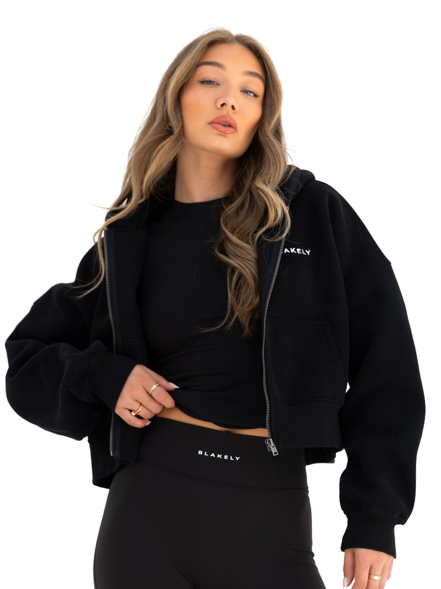 Blakely Full Zip Hoodie - Black