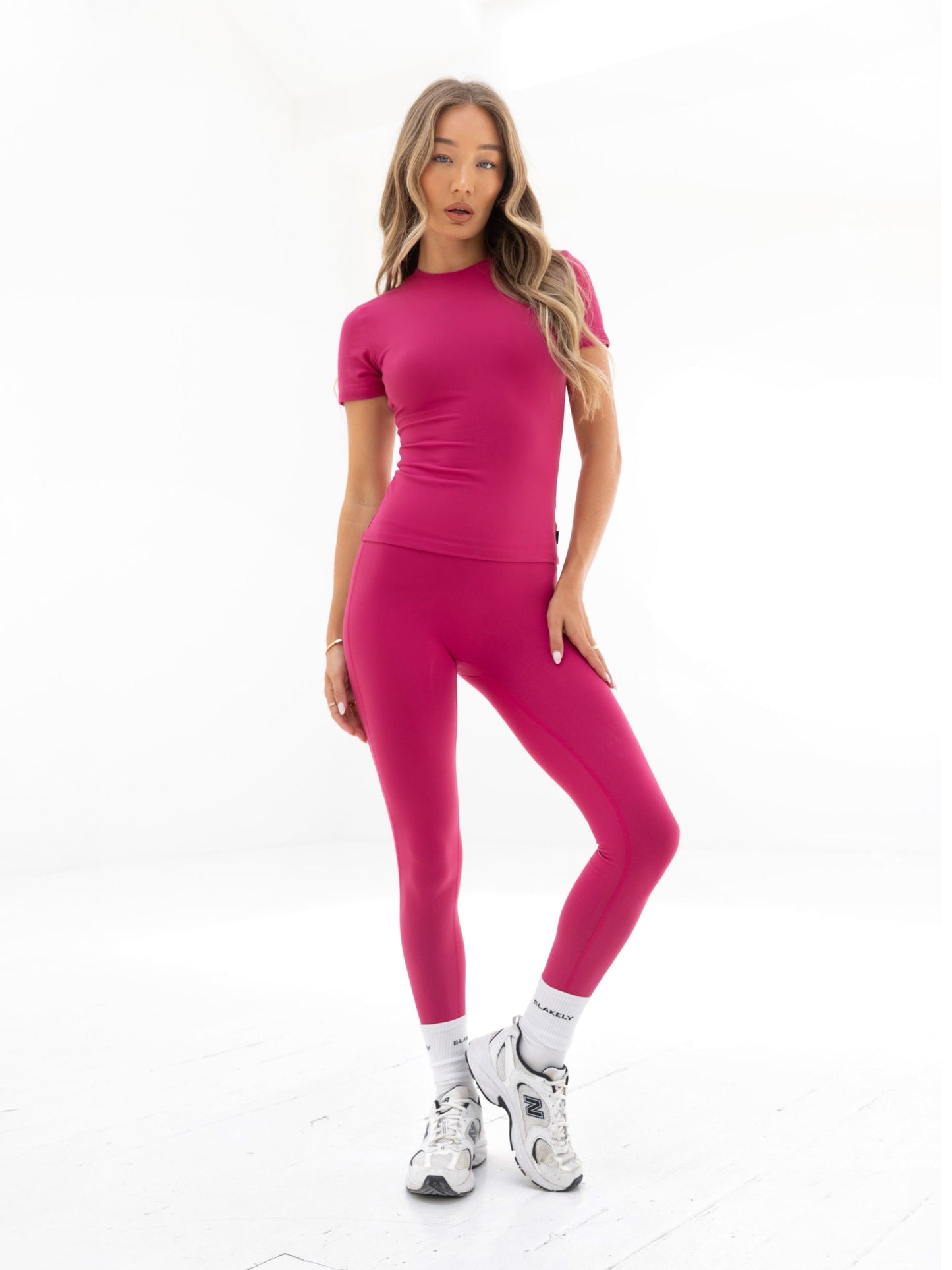 Lucia Baby Tee - Ultra Pink