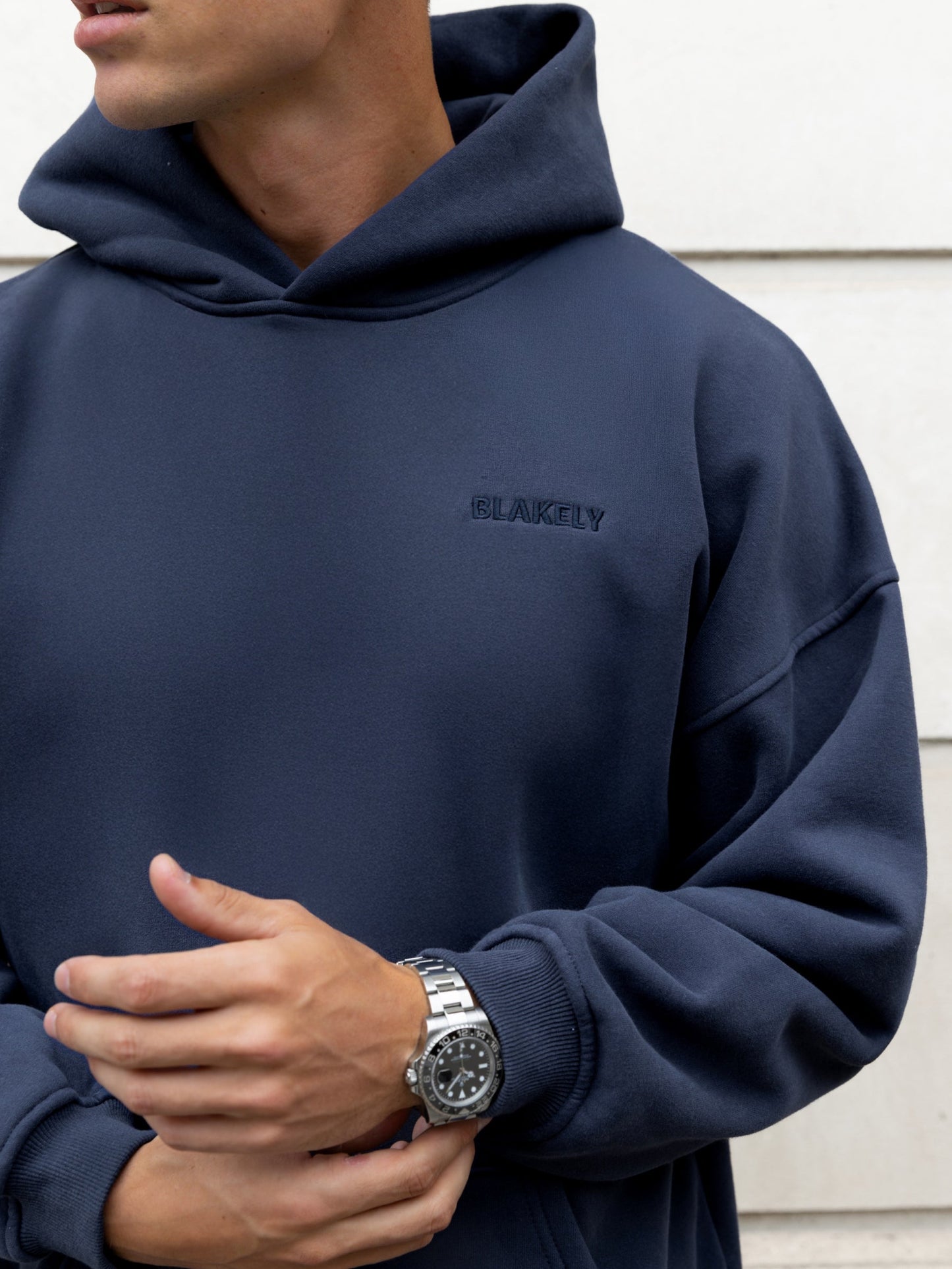 Rhys Relaxed Hoodie - True Navy