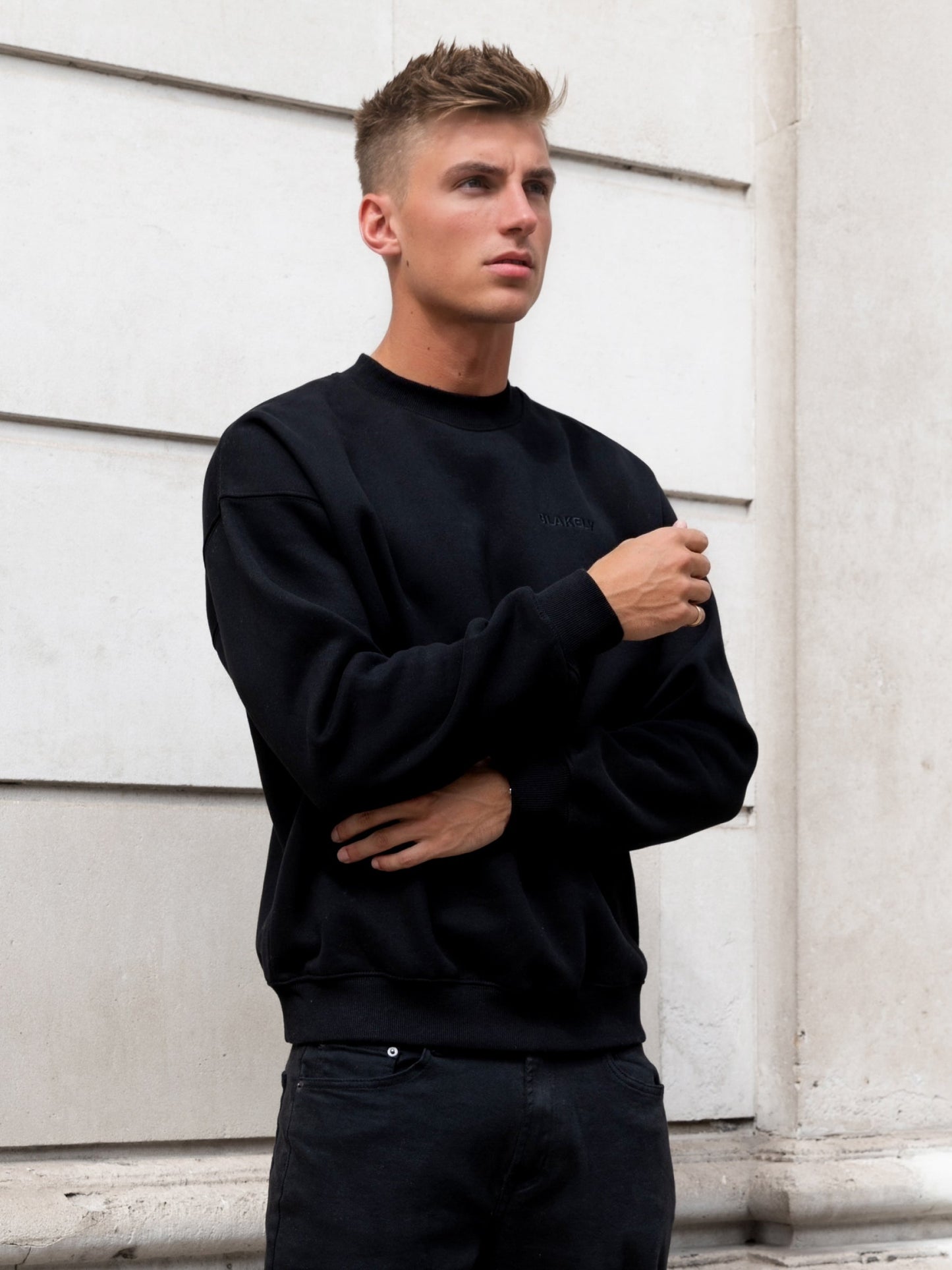 Rhys Relaxed Sweater - Black