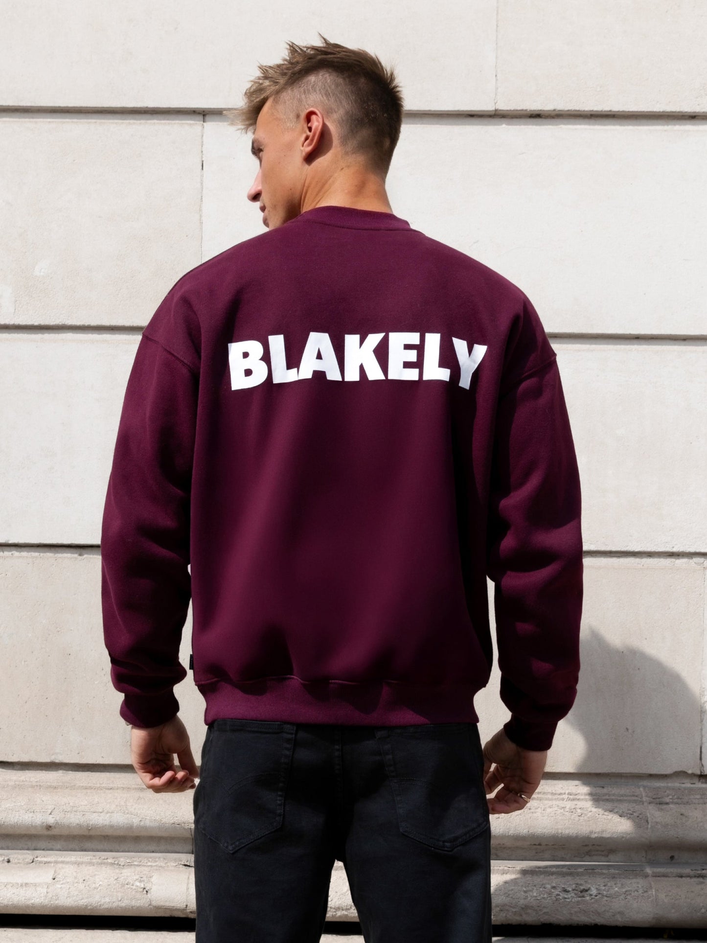 Declan Relaxed Sweater - Burgundy