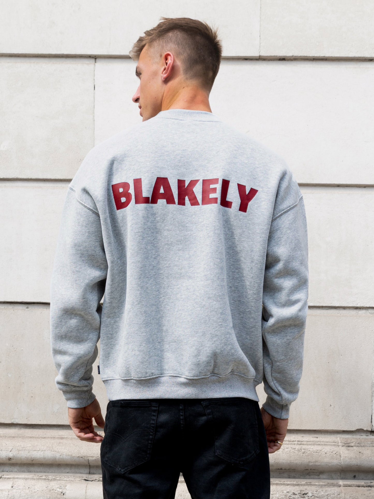 Declan Relaxed Sweater - Marl Grey