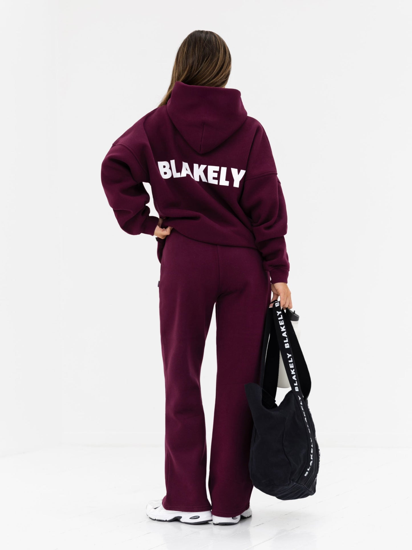 Kayla Oversized Hoodie - Dark Cherry