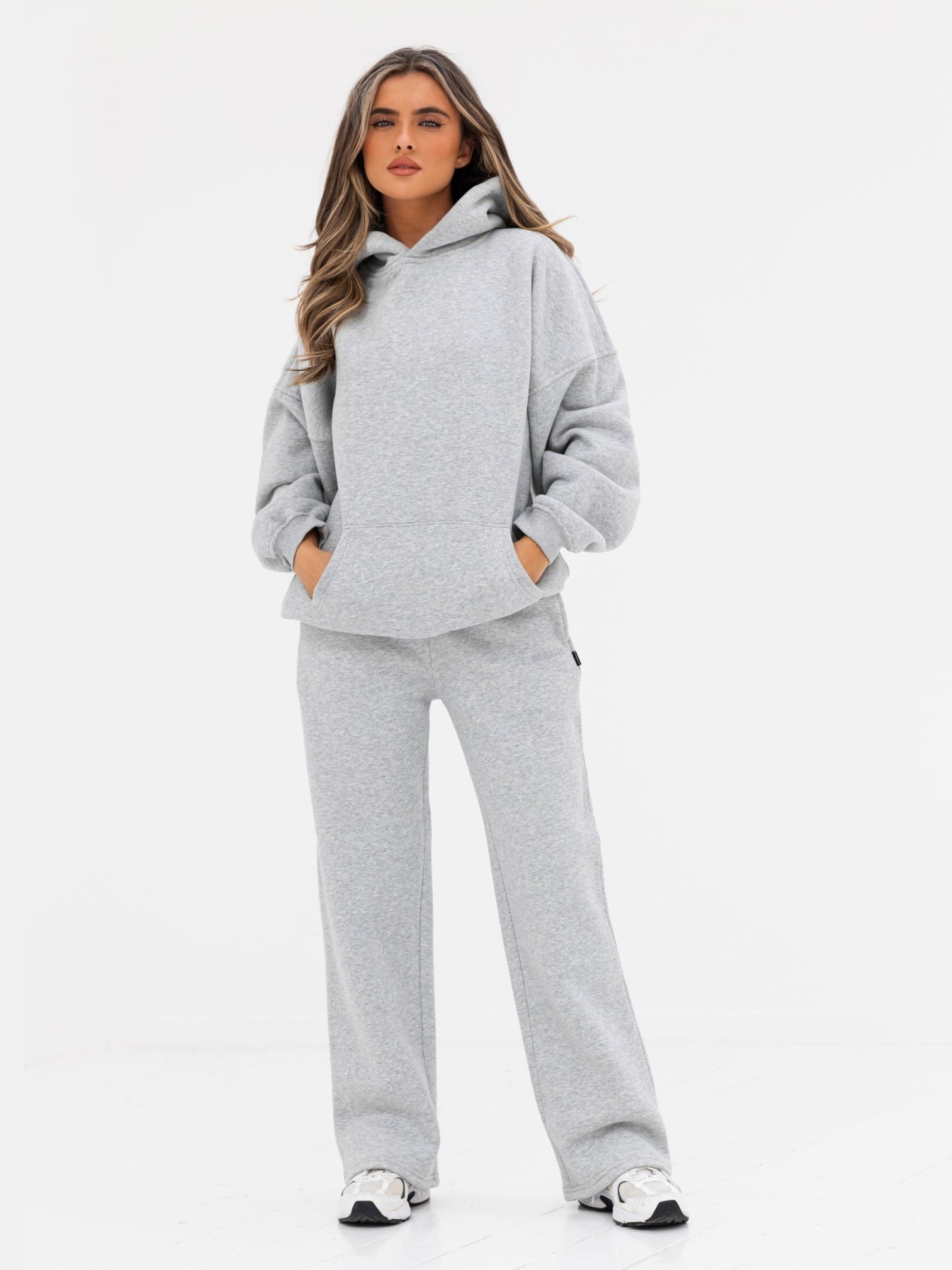 Kayla Oversized Hoodie - Marl Grey