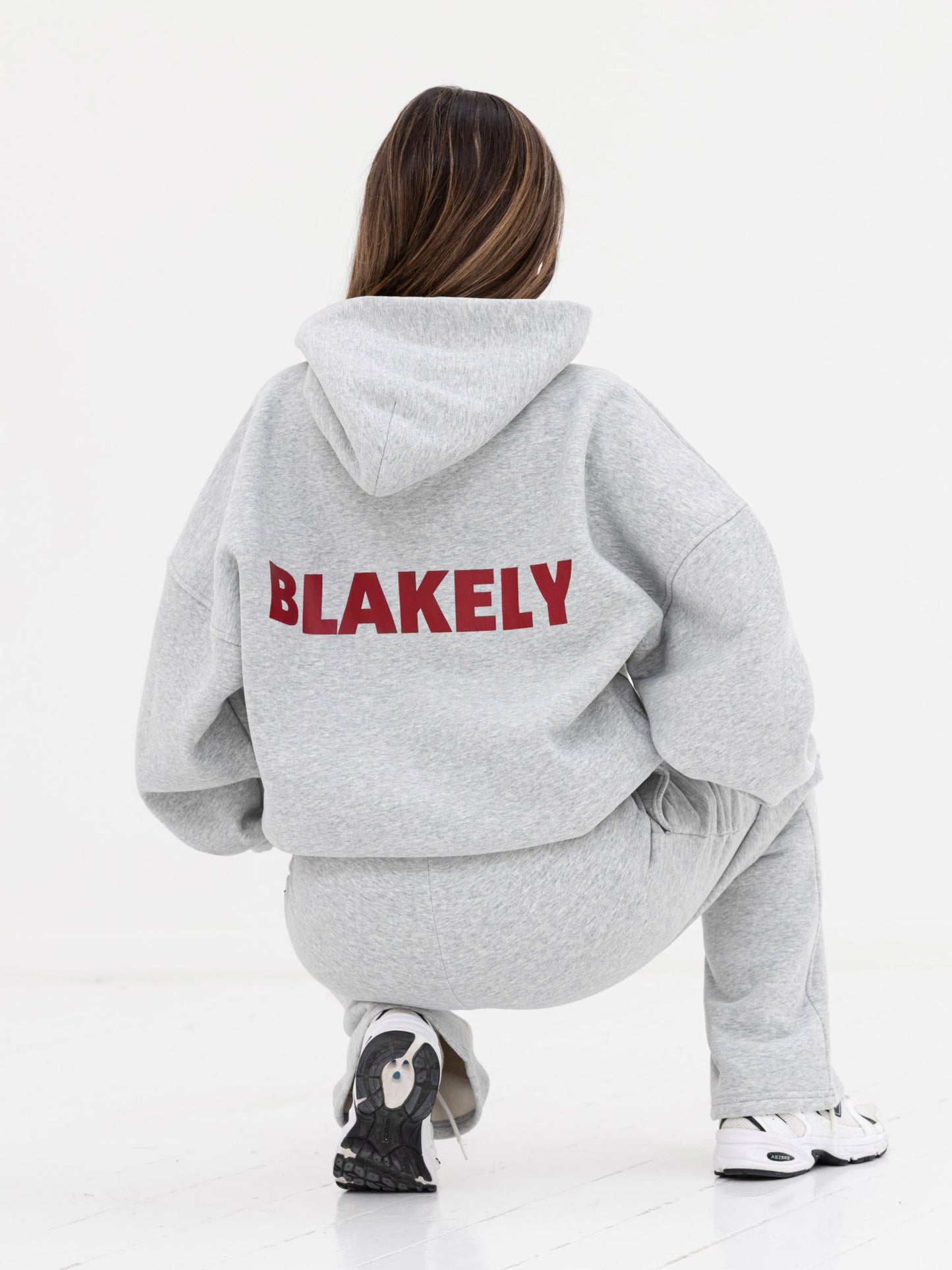 Kayla Oversized Hoodie - Marl Grey