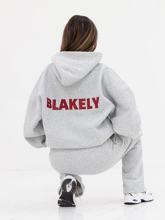 Kayla Oversized Hoodie - Marl Grey