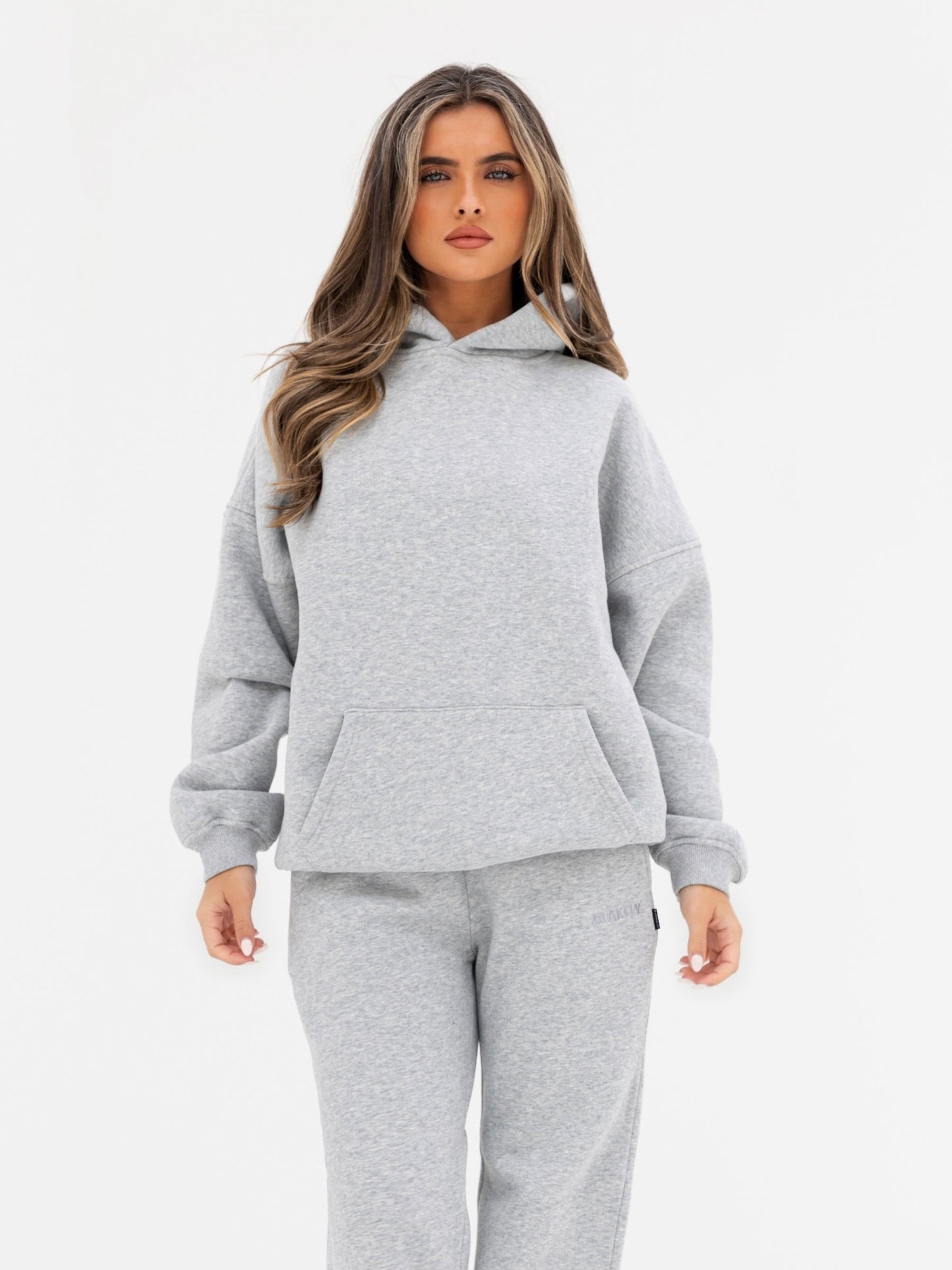 Kayla Oversized Hoodie - Marl Grey