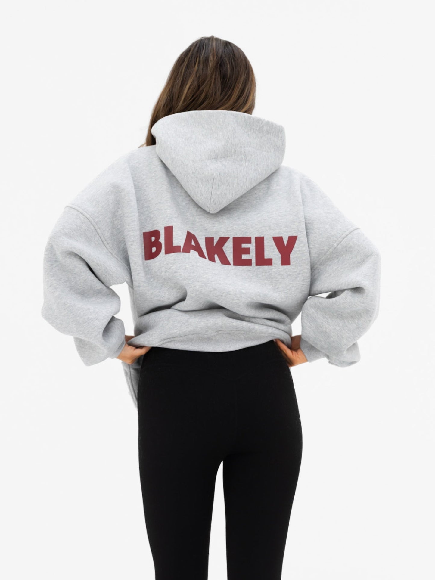 Kayla Oversized Hoodie - Marl Grey