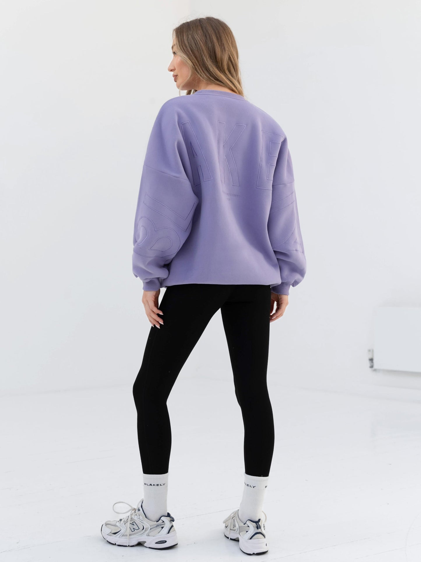 Embroidered Isabel Oversized Sweater - Lilac
