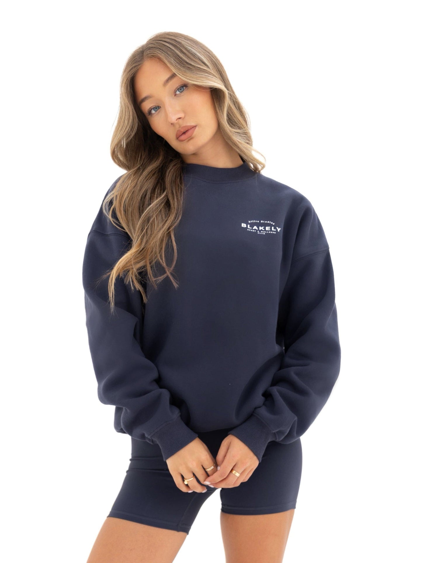 Active Studios Oversized Sweater - True Navy