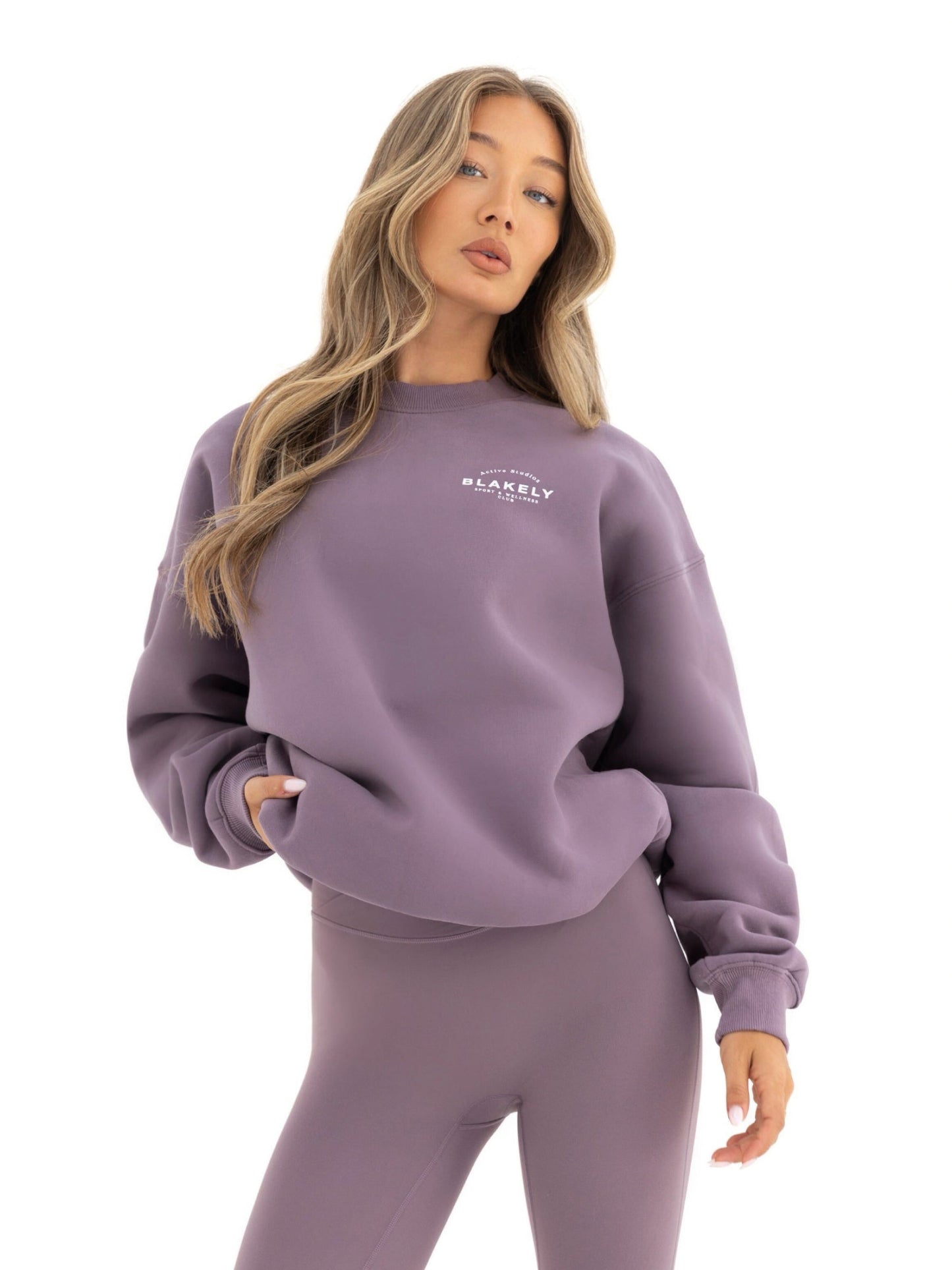 Active Studios Oversized Sweater - Grape