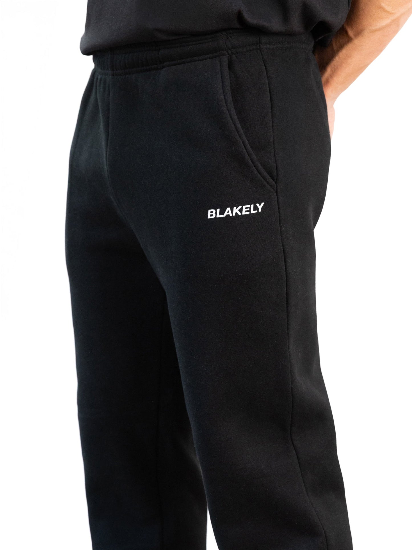 Italic Relaxed Sweatpants - Black