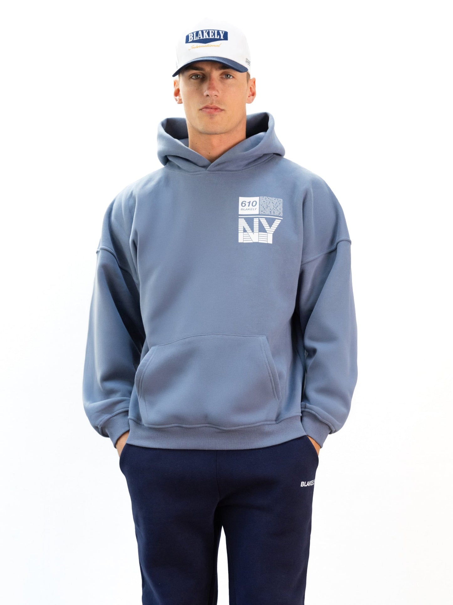 Italic Relaxed Sweatpants - Navy