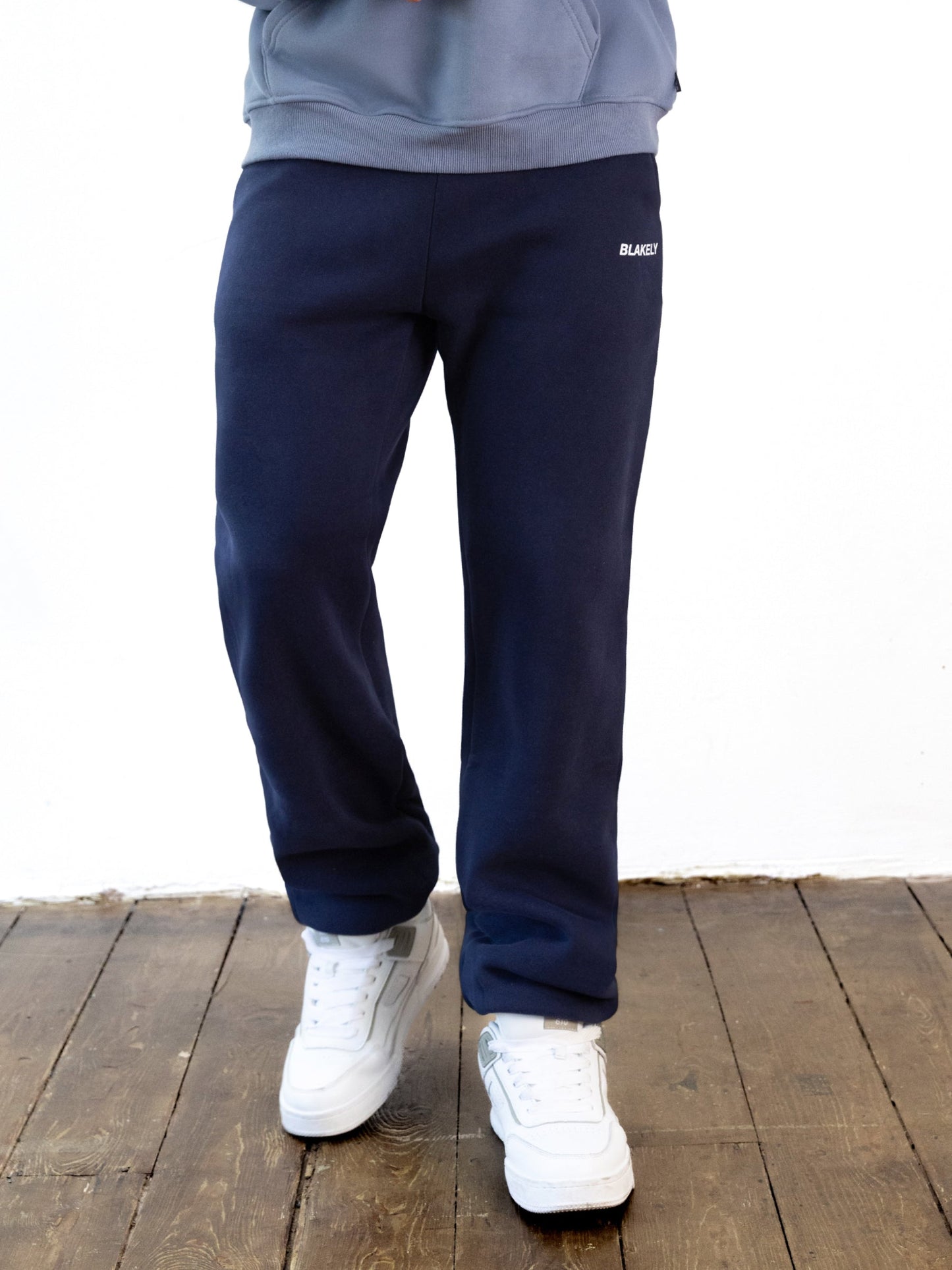 Italic Relaxed Sweatpants - Navy