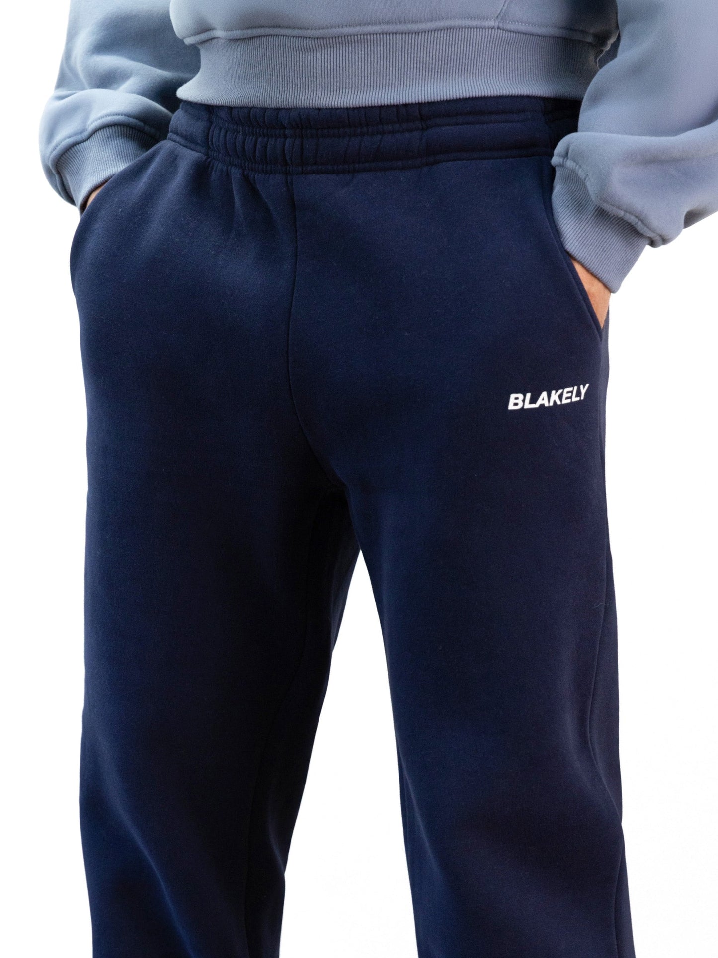 Italic Relaxed Sweatpants - Navy