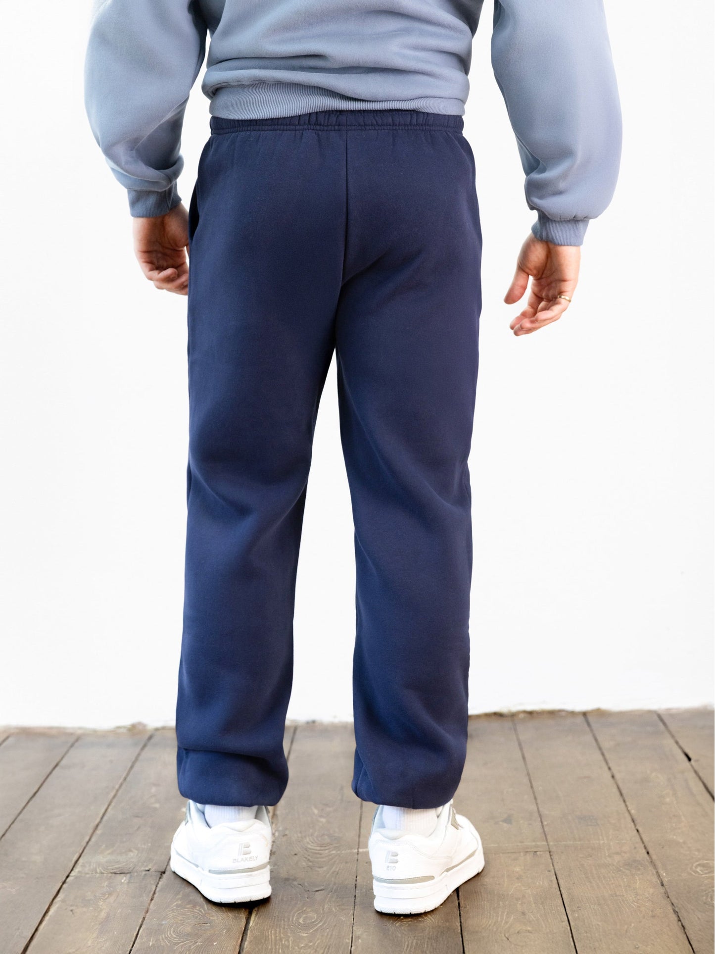 Italic Relaxed Sweatpants - Navy
